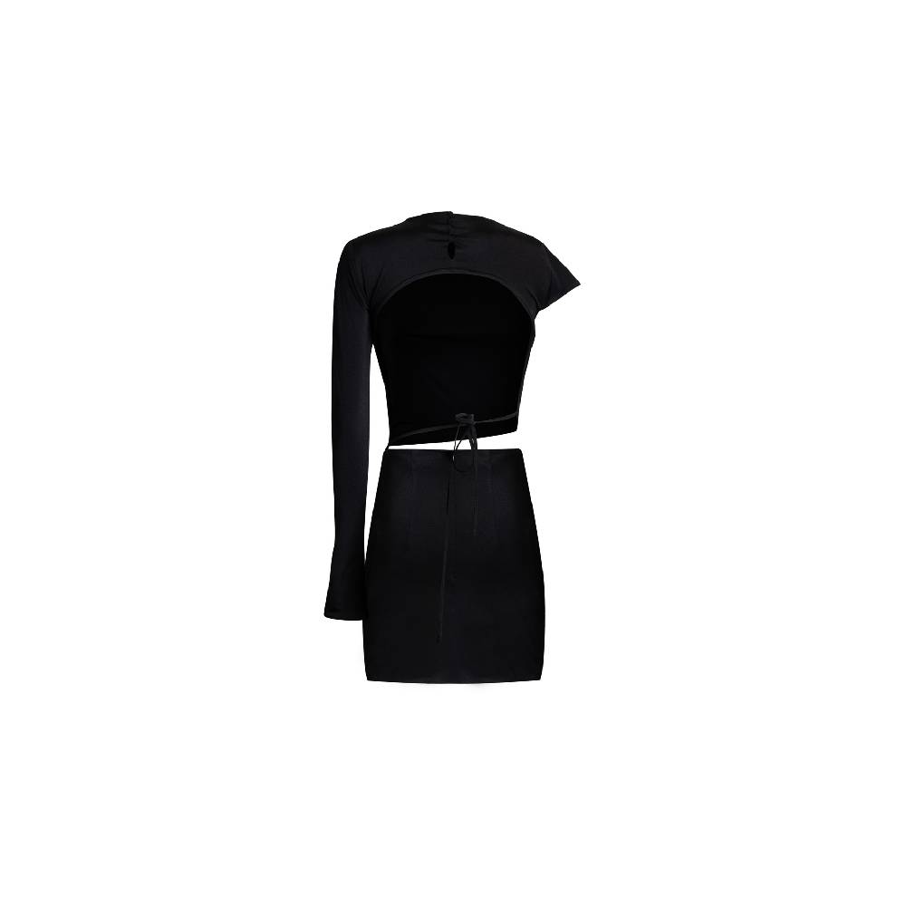 Nineminutes REVERSIBLE – THE BIBI DRESS LYCRA BLACK 2025