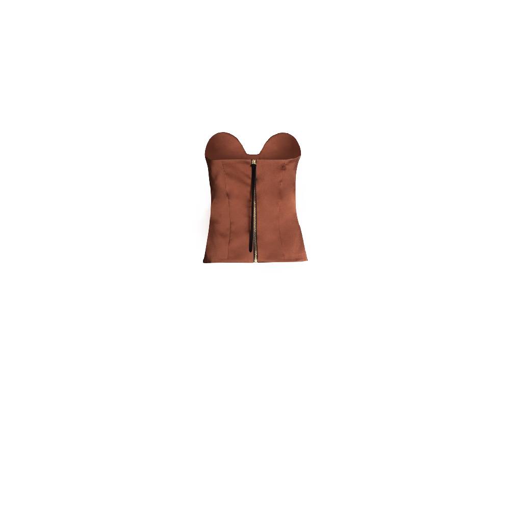 Nineminutes IMNOTPERFECT – THE KATE TOP BRONZE In Vendita