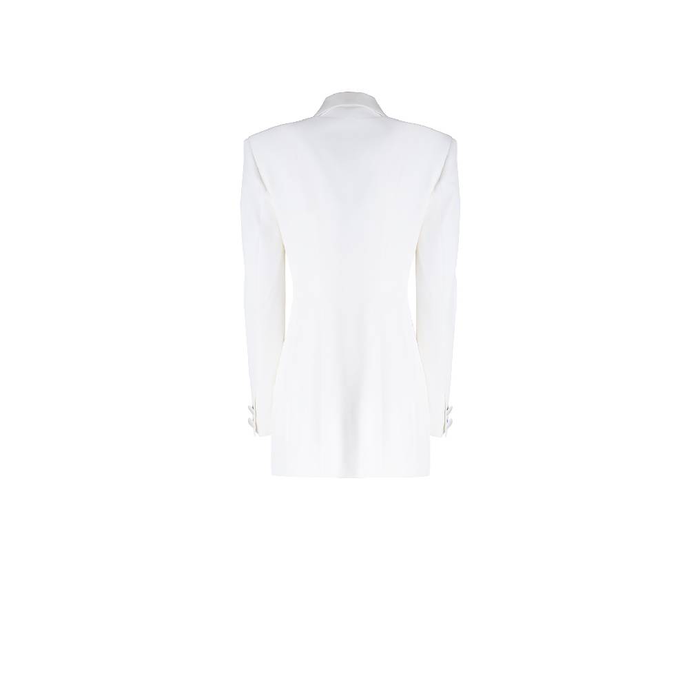 Nineminutes IMNOTPERFECT – THE DOUBLE BLAZER DRESS WHITE Qualità