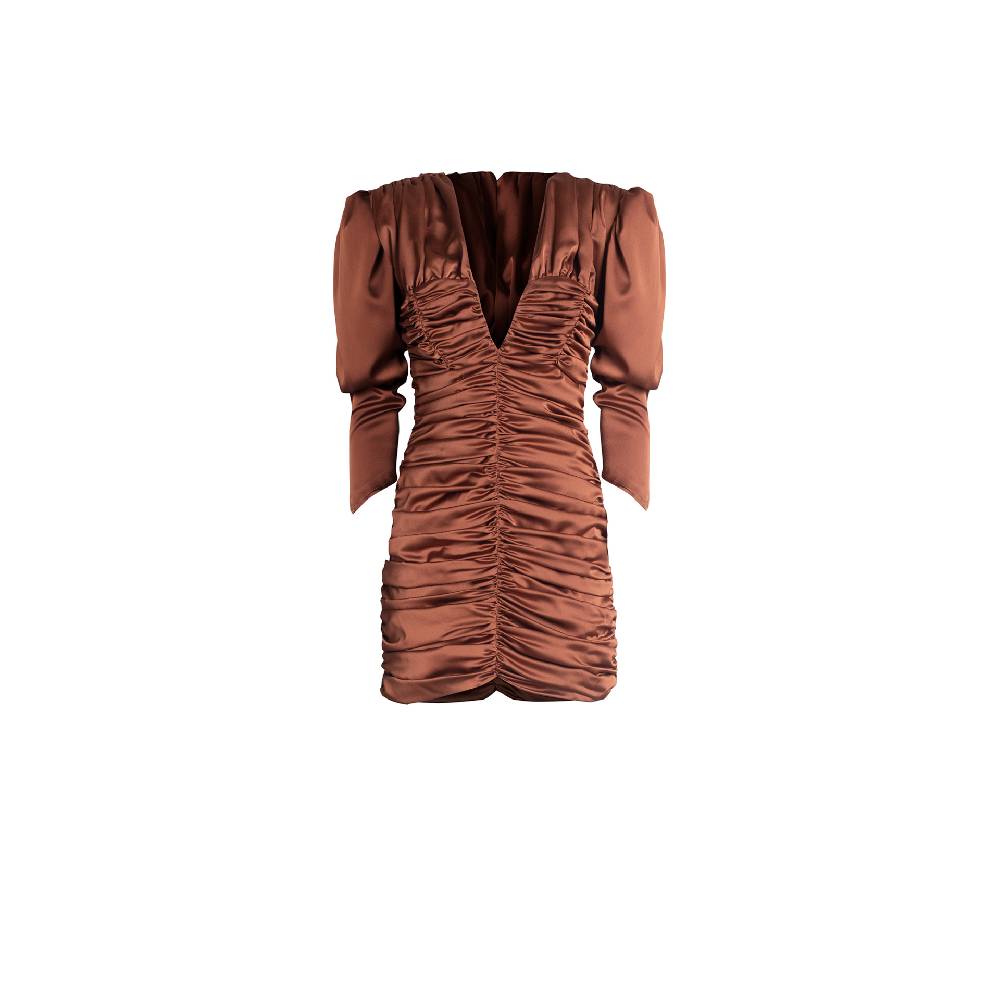 Nineminutes IMNOTPERFECT – THE PAOLINA DRESS BRONZE Solo un giorno rimasto