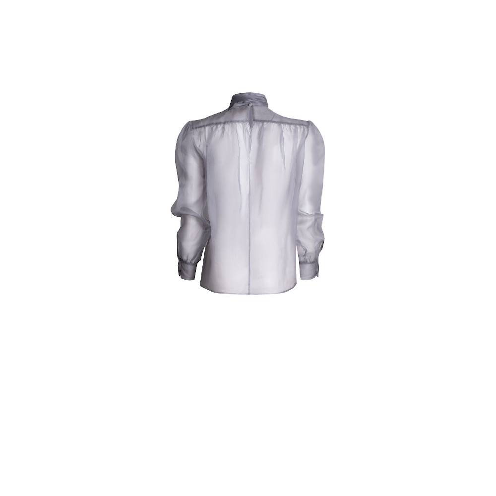 Nineminutes IMNOTPERFECT – THE DANIELLE TOP ORGANZA GREY 50% di sconto con spedizione gratuita