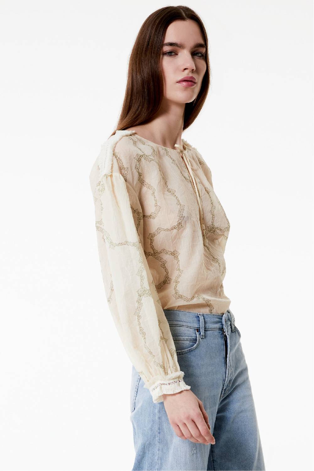 Kristina Ti KIM - Blouse with laces Grace Fino Al -60%