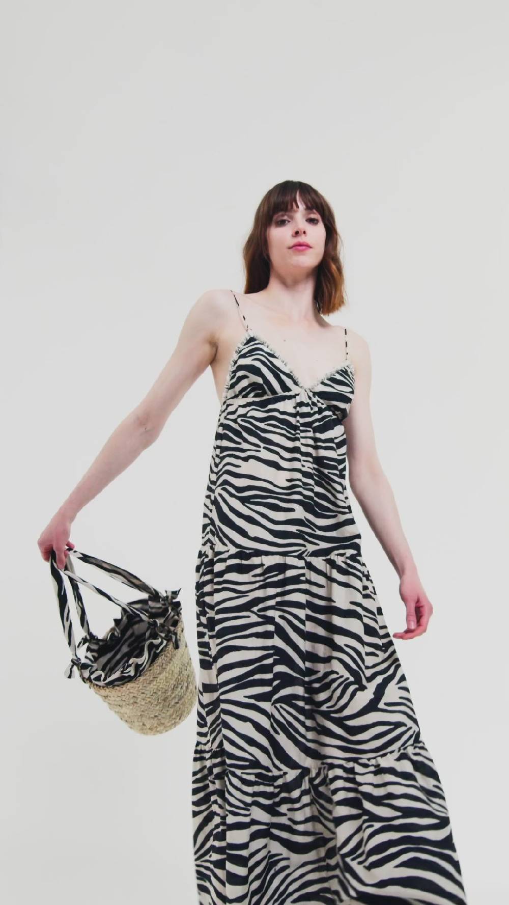 Kristina Ti AGNES - Animal print long slip dress Acquista Ora