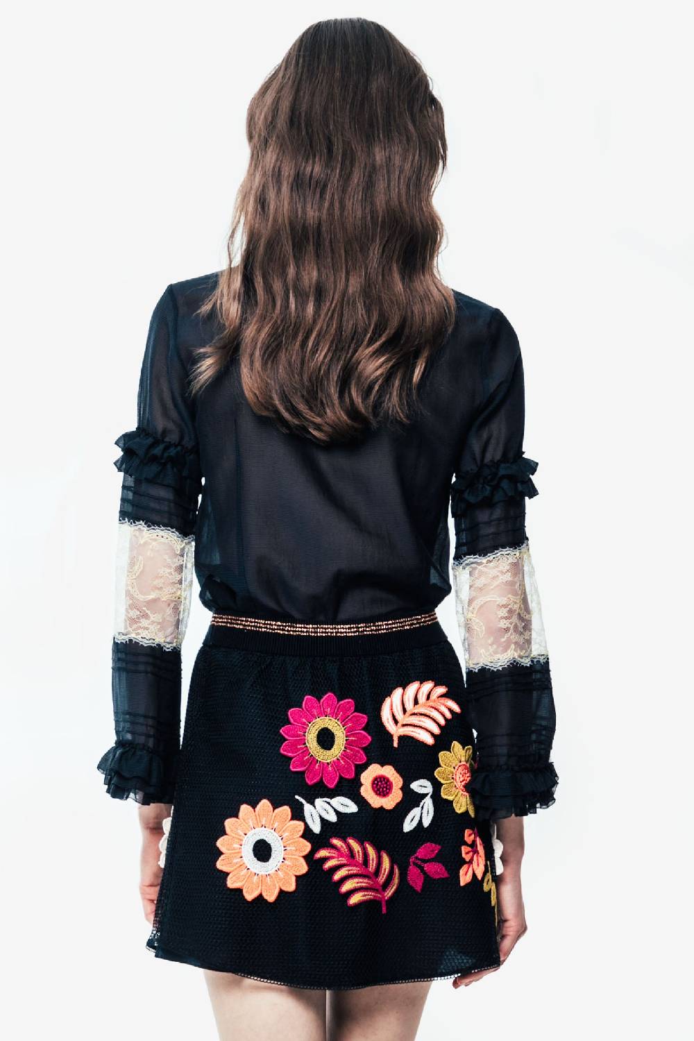 Kristina Ti ANDREA - Blouse with lace Negozio