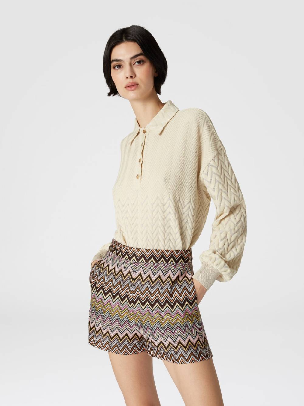 M Missoni Shorts in viscosa zig zag Negozio