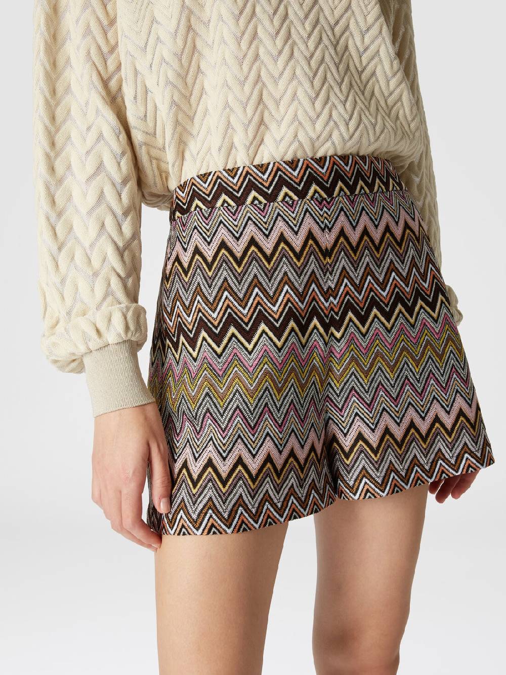 M Missoni Shorts in viscosa zig zag Negozio