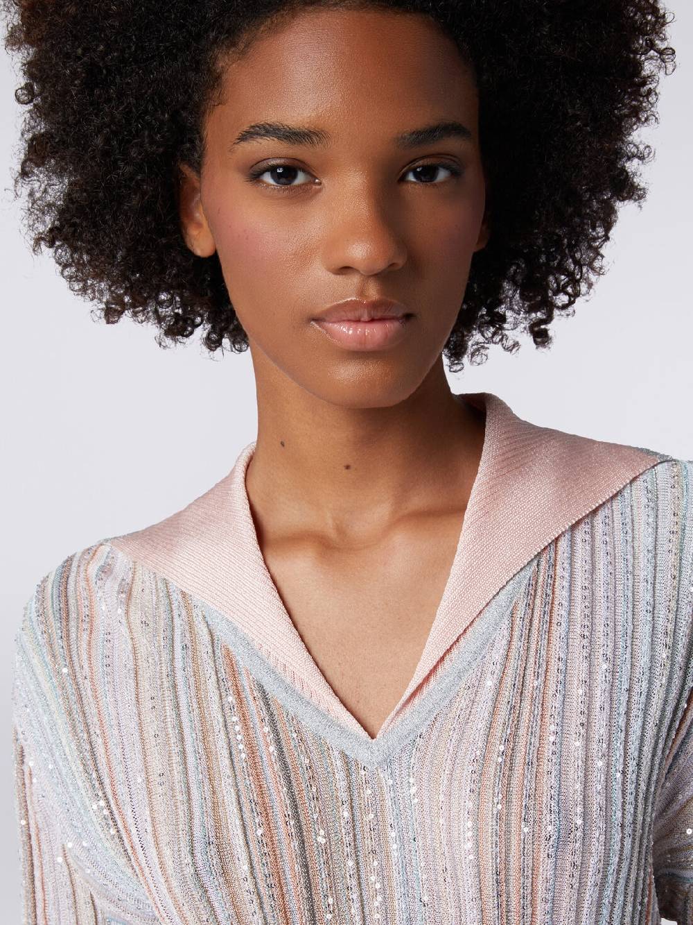 M Missoni Top a maniche lunghe con righe verticali e paillettes Fornitura limitata