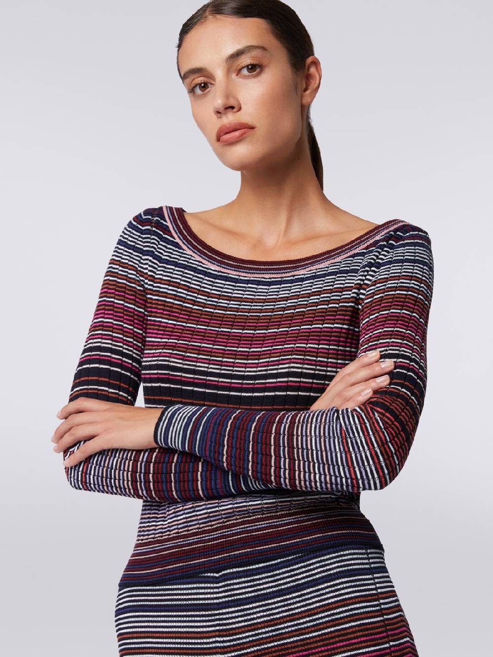 M Missoni Pullover in cotone e viscosa a righe Qualità