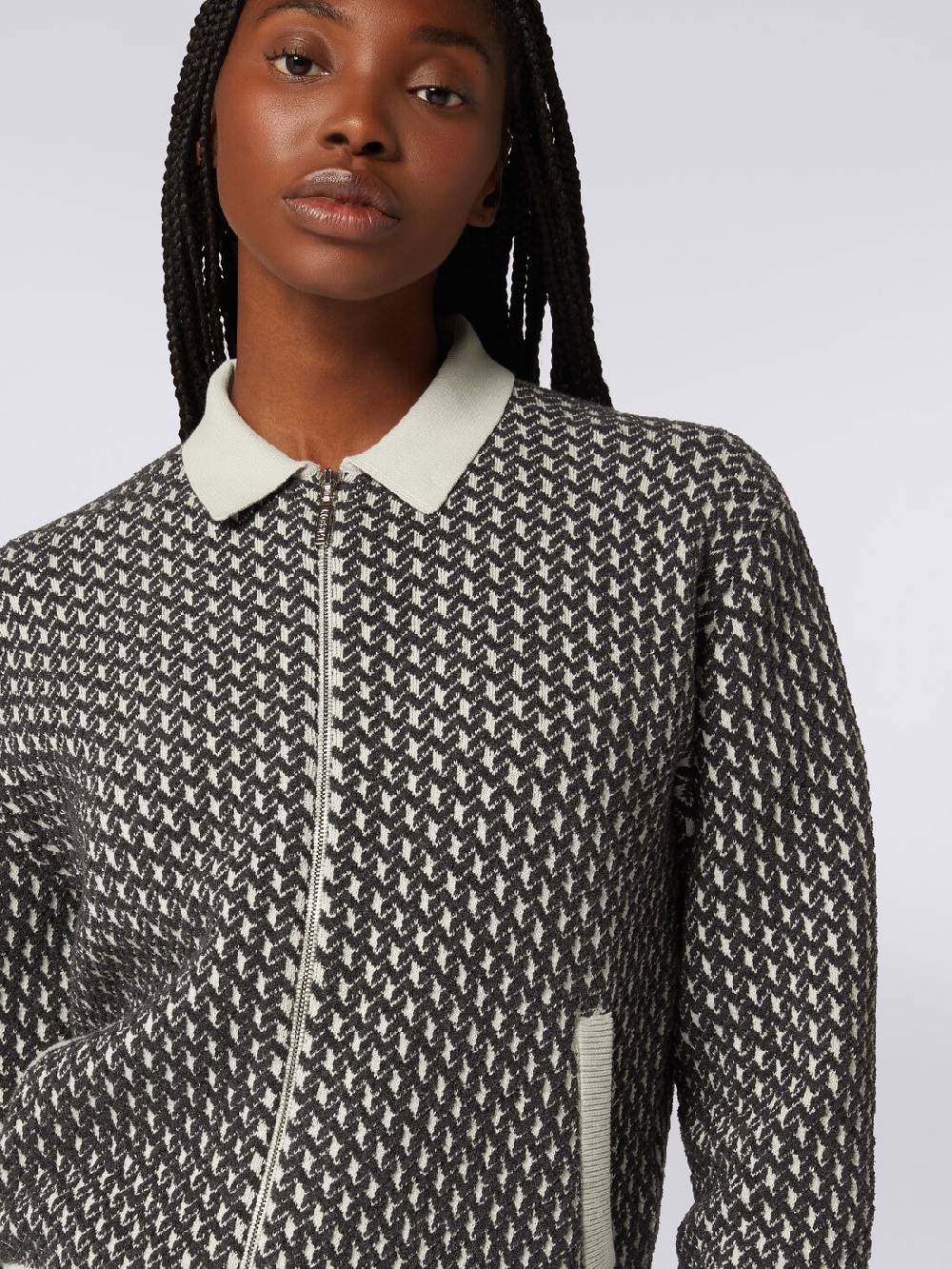 M Missoni Bomber in cotone e nylon con zip Sconto di tempo limitato