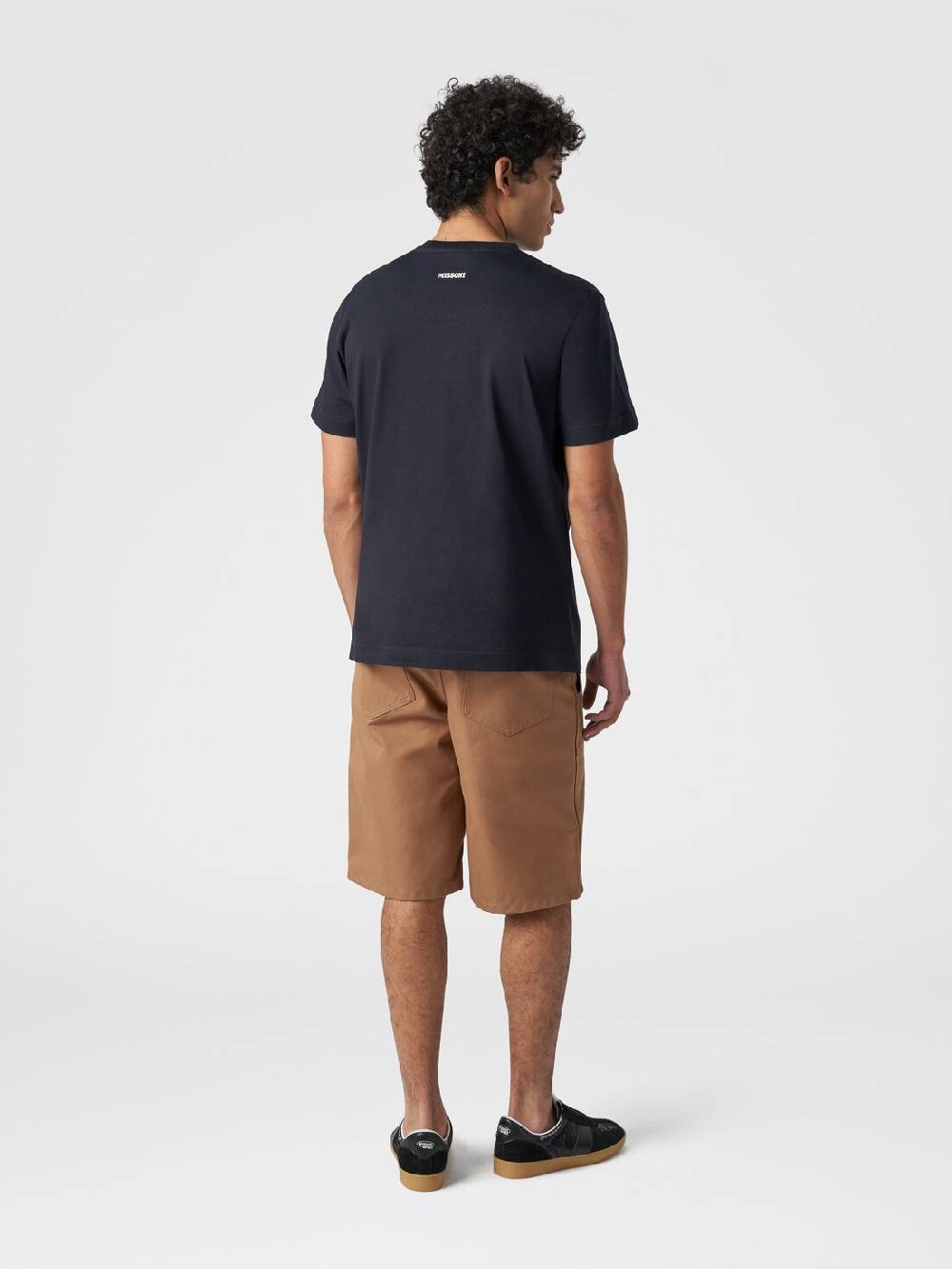 M Missoni T-shirt a maniche corte in cotone con stampa zig zag Fornitura limitata