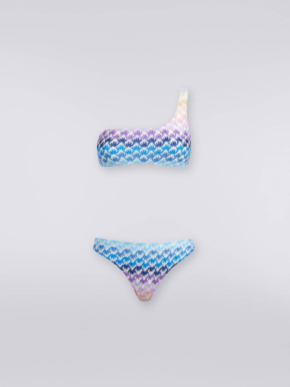 M Missoni Bikini monospalla effetto pizzo dégradé con lurex Offerte giornaliere