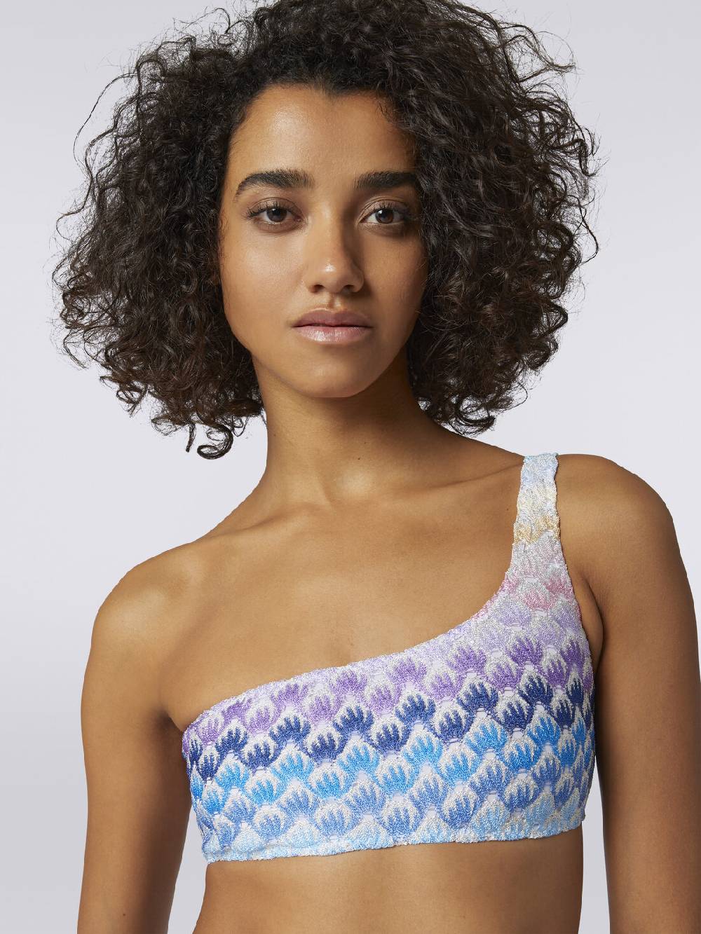 M Missoni Bikini monospalla effetto pizzo dégradé con lurex Offerte giornaliere