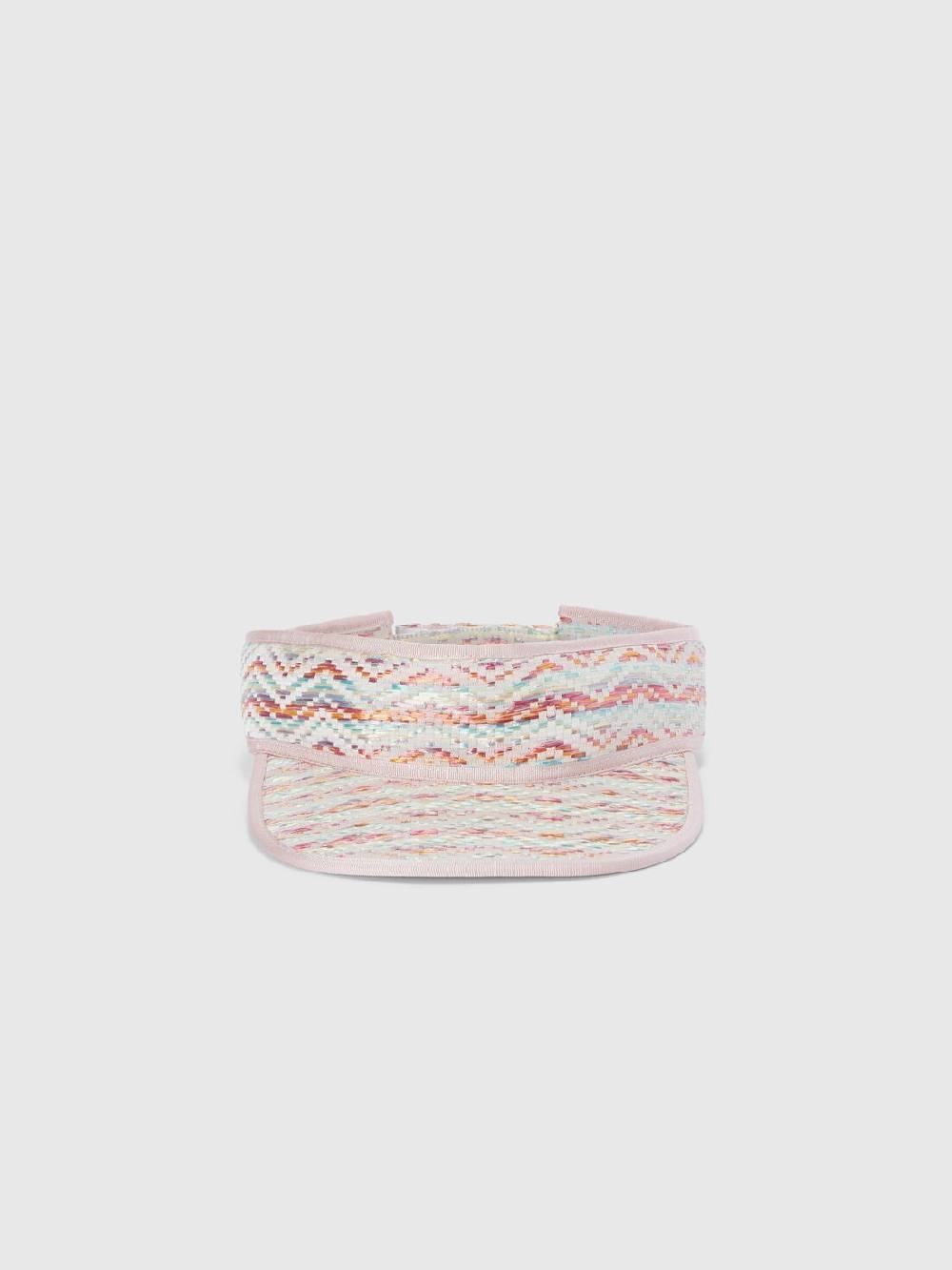 M Missoni Cappello con visiera in viscosa e cotone chevron Italy