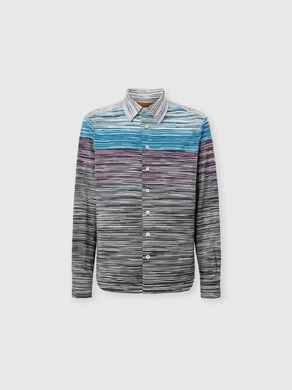 M Missoni Camicia in jersey di cotone fiammato Offerta natalizia