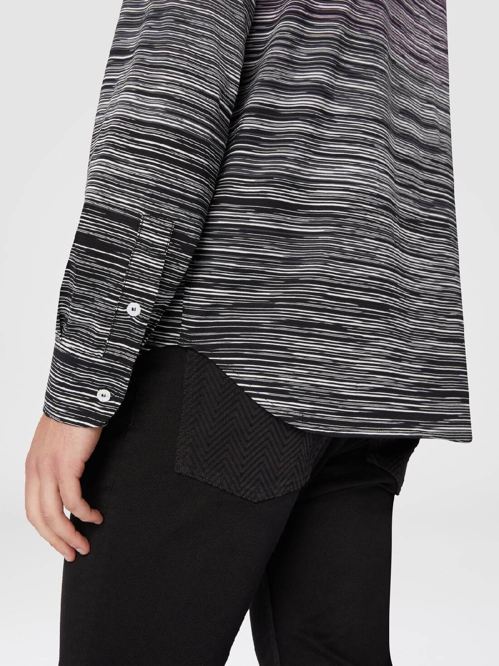 M Missoni Camicia in jersey di cotone fiammato Offerta natalizia