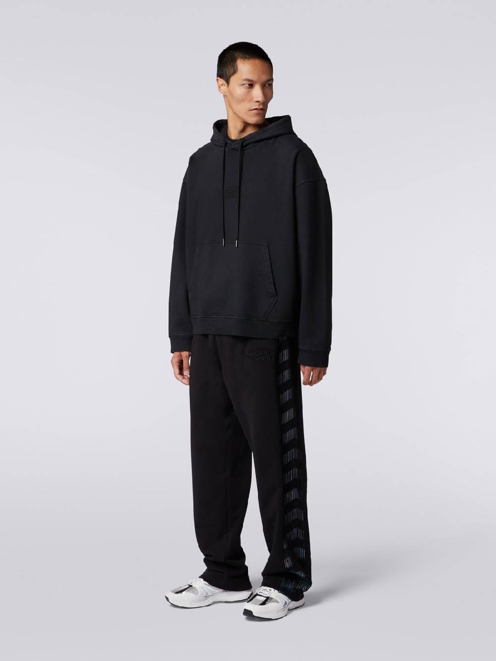 M Missoni Felpa in cotone con cappuccio e logo Super Saving Price
