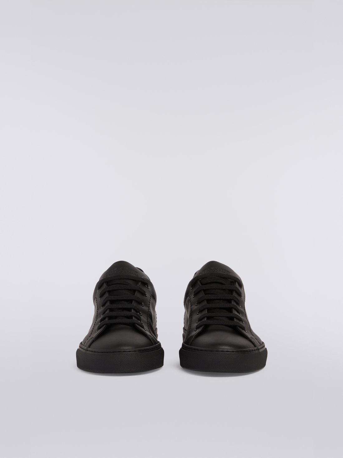M Missoni Sneakers in pelle con inserto fiammato Moda