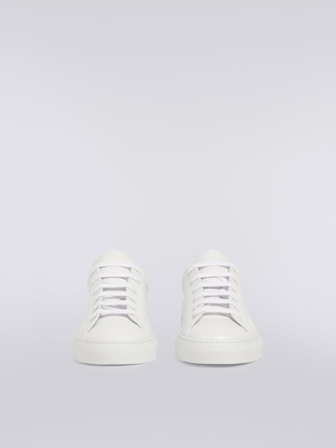 M Missoni Sneakers in pelle con inserto fiammato 2025