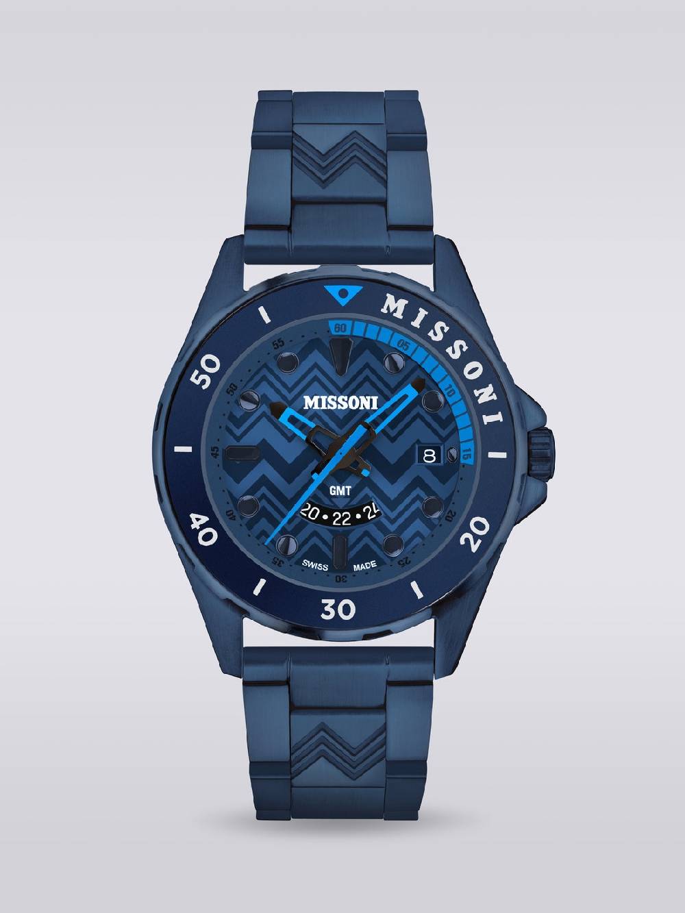 M Missoni Orologio Missoni Gmt da 43 mm Pezzi Unici