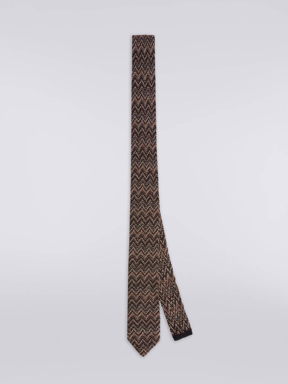 M Missoni Cravatta in lana e seta chevron Negozi Online