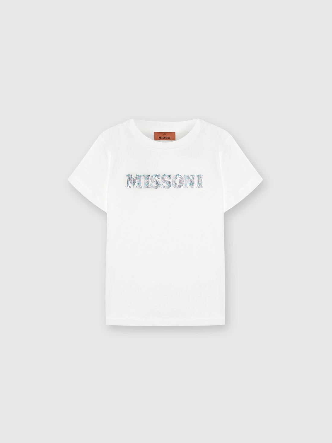 M Missoni T-shirt in jersey di cotone logata Affare Del Giorno