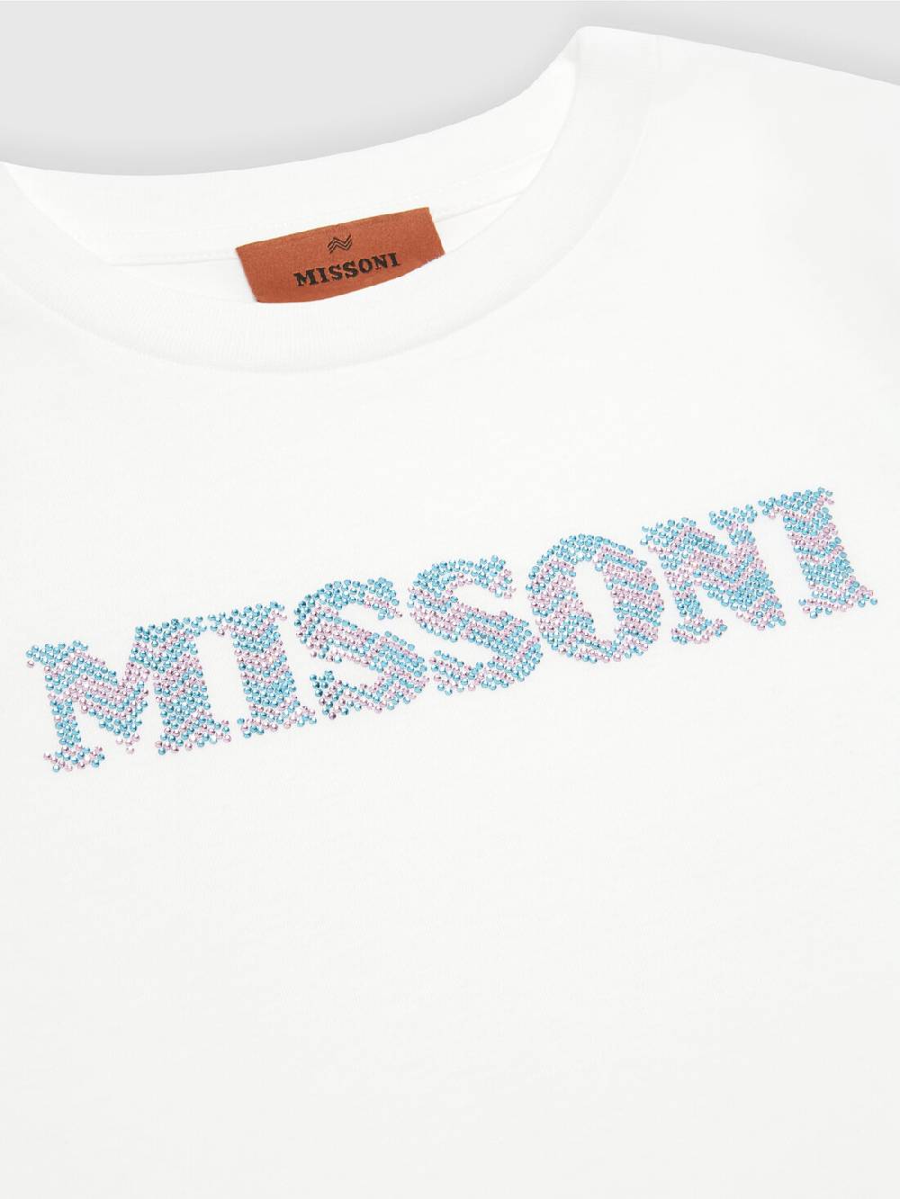 M Missoni T-shirt in jersey di cotone logata Affare Del Giorno