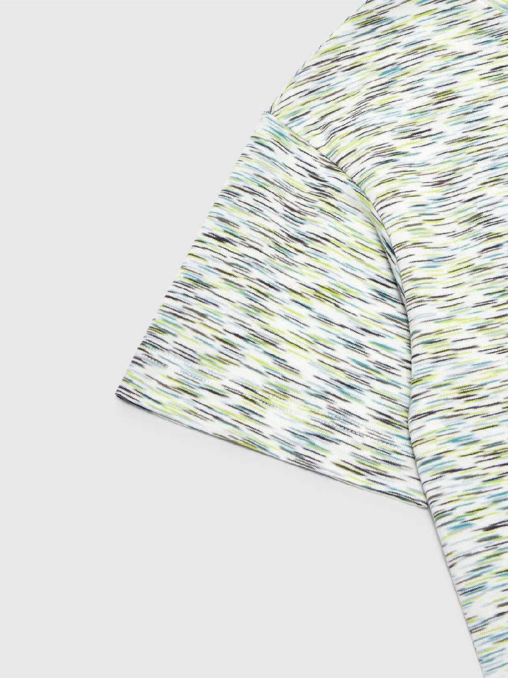 M Missoni T-shirt in cotone fiammato con scritta logo Prezzo Ridotto