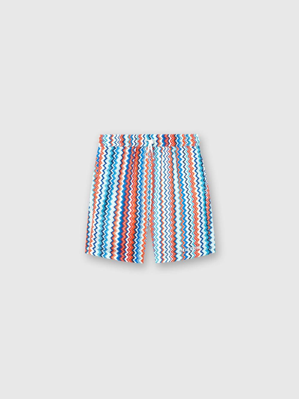 M Missoni Boxer mare con stampa zig zag e logo Convenienza