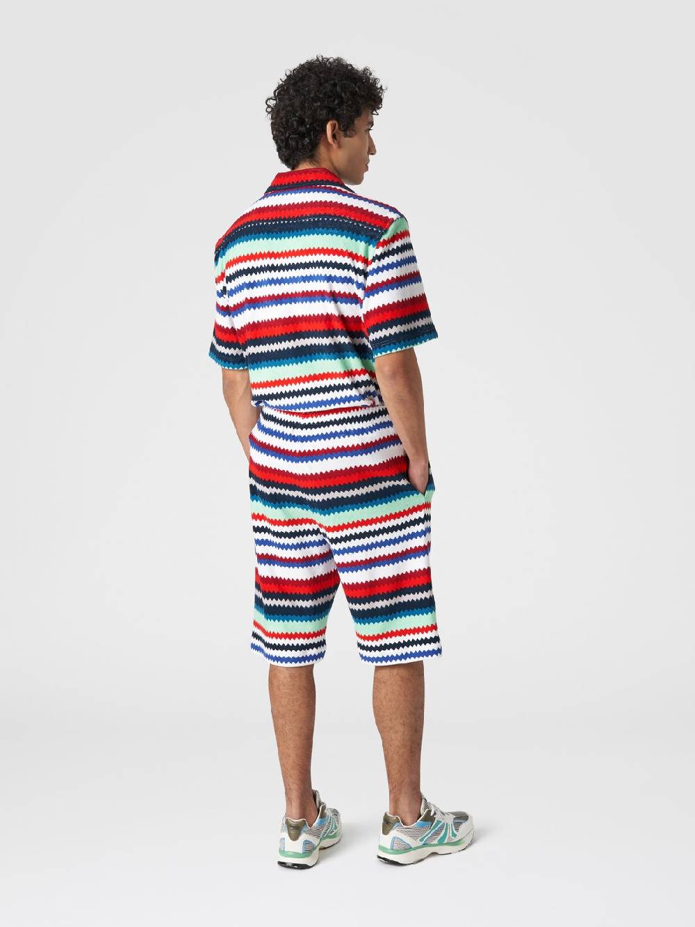 M Missoni Shorts in spugna stampa zig zag Saldi