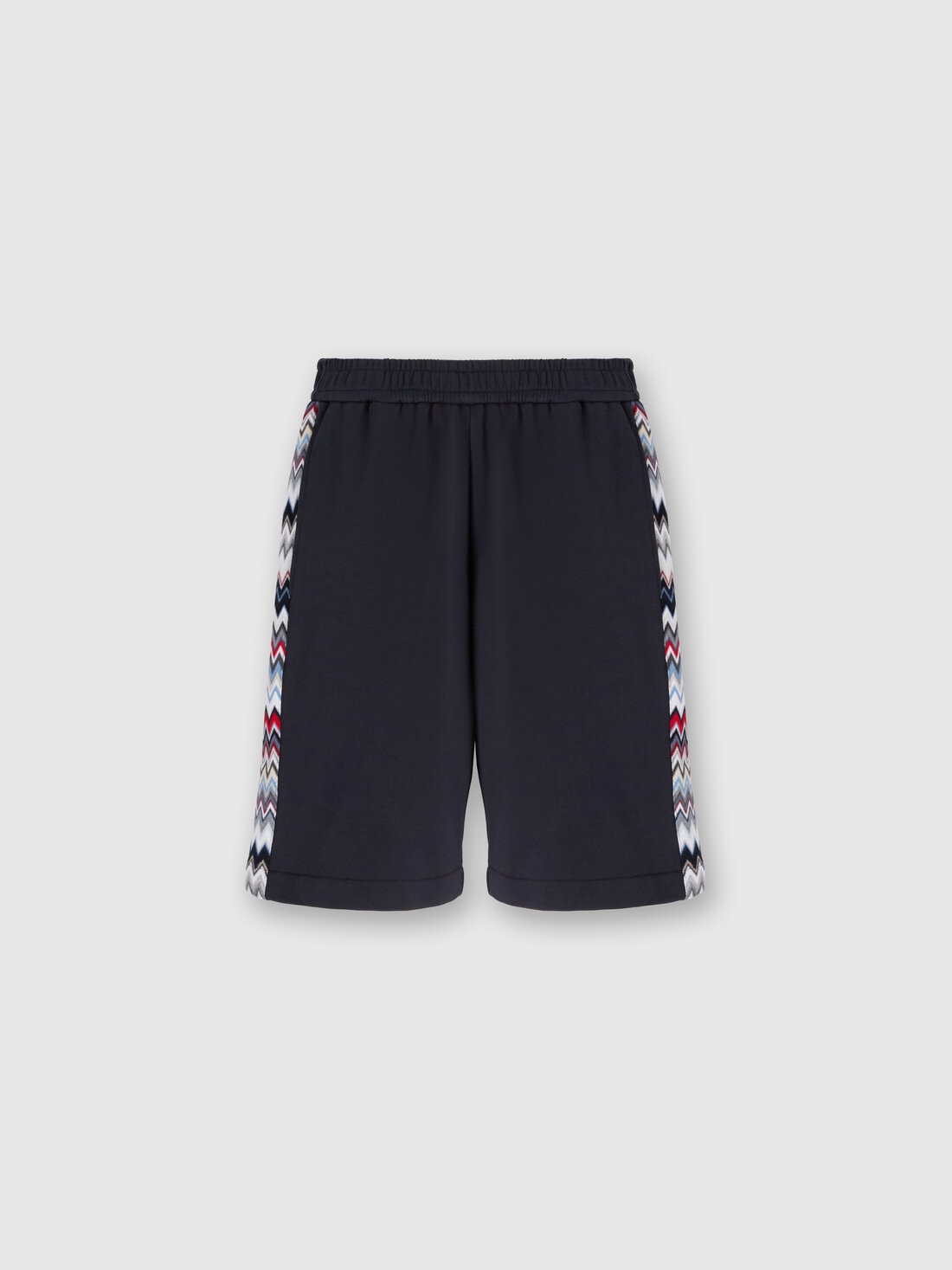 M Missoni Shorts in cotone con inserti chevron Offerte