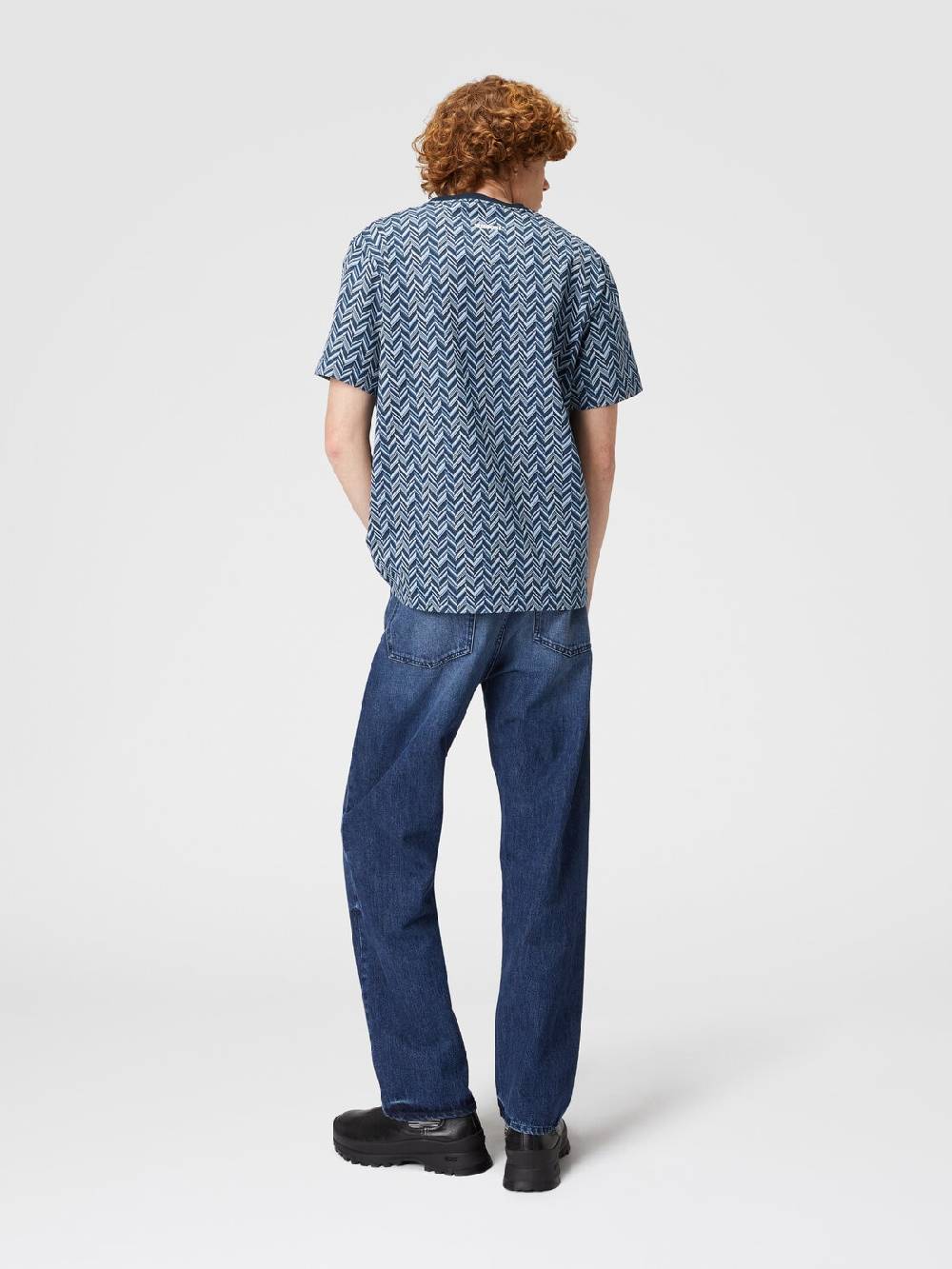 M Missoni T-shirt in jersey di cotone jacquard zig zag Hotsell