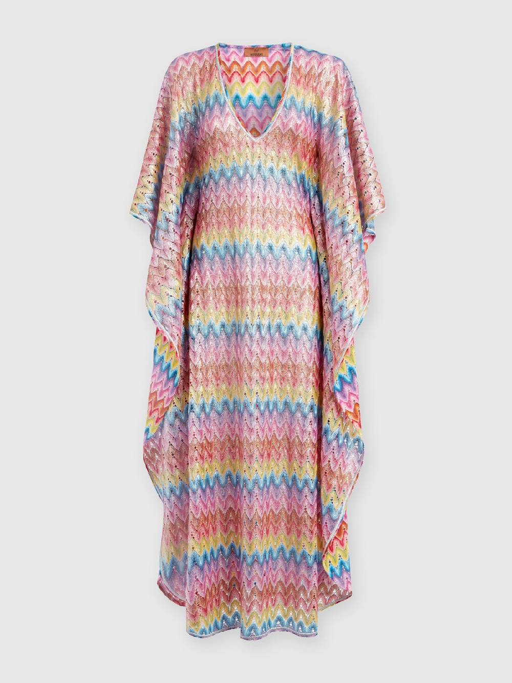 M Missoni Caftano copricostume lungo in pizzo spalmato Saldi Di Fabbrica