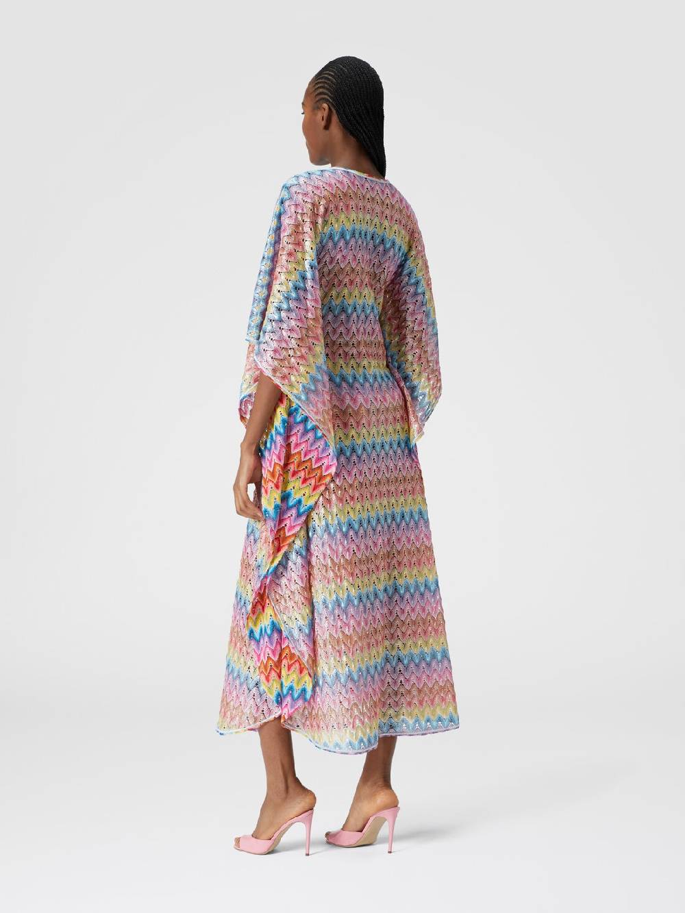 M Missoni Caftano copricostume lungo in pizzo spalmato Saldi Di Fabbrica