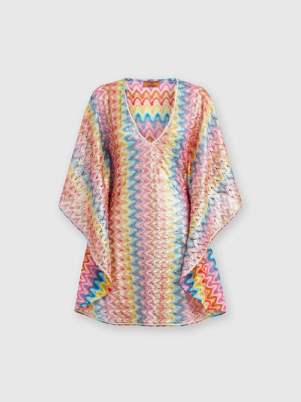 M Missoni Caftano copricostume corto in pizzo spalmato I Più Venduti