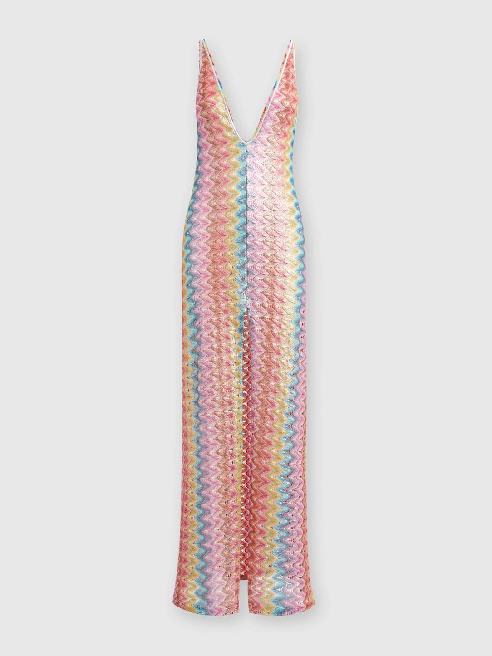 M Missoni Abito copricostume lungo con scollatura a V e spacco Vendite Flash