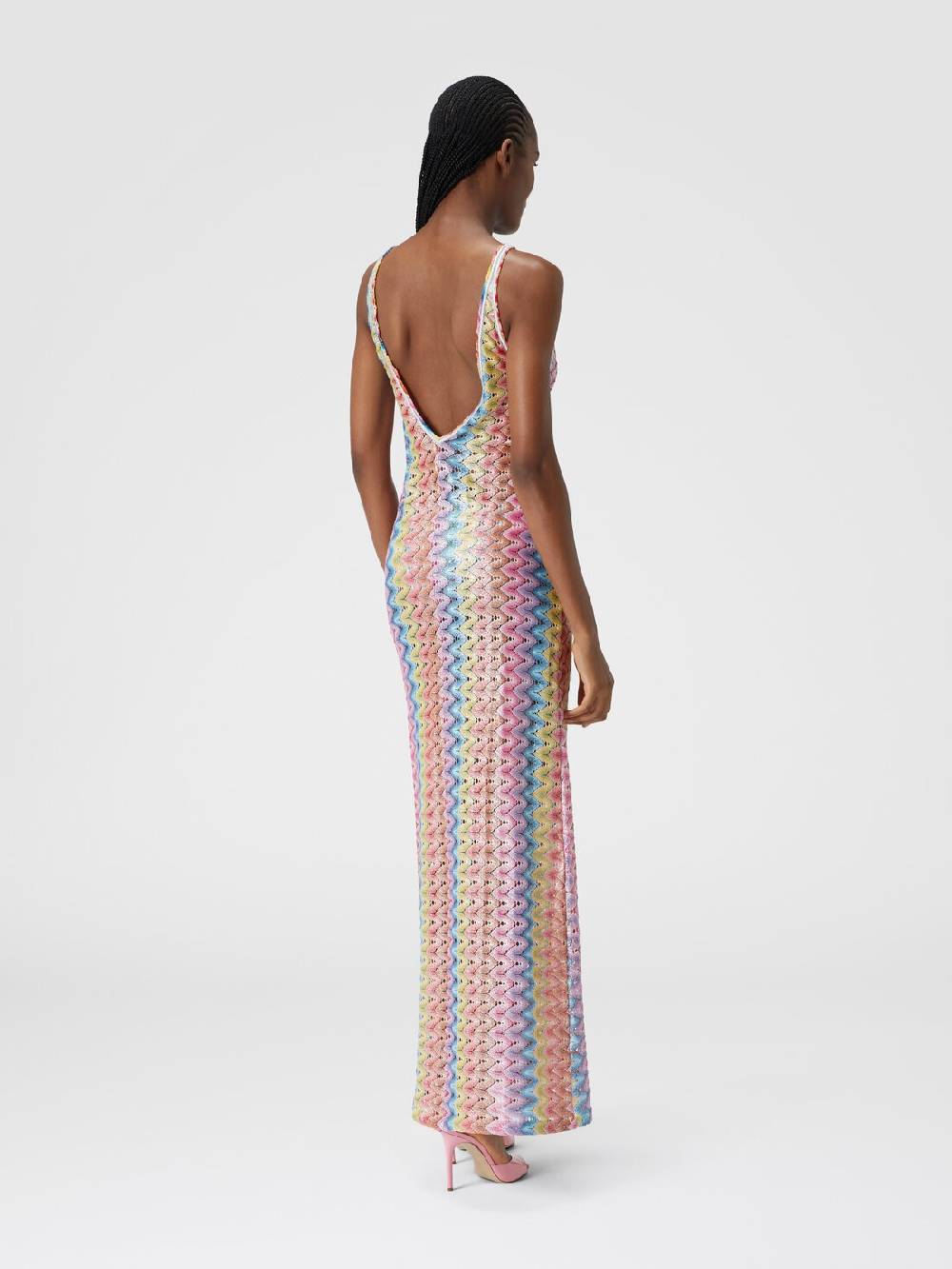 M Missoni Abito copricostume lungo con scollatura a V e spacco Vendite Flash