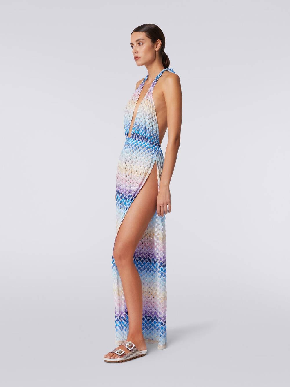 M Missoni Tuta pantalone effetto pizzo dégradé con lurex Negozio