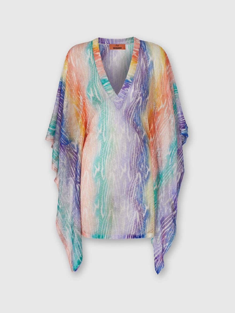 M Missoni Caftano copricostume corto stampa tie-dye Moda