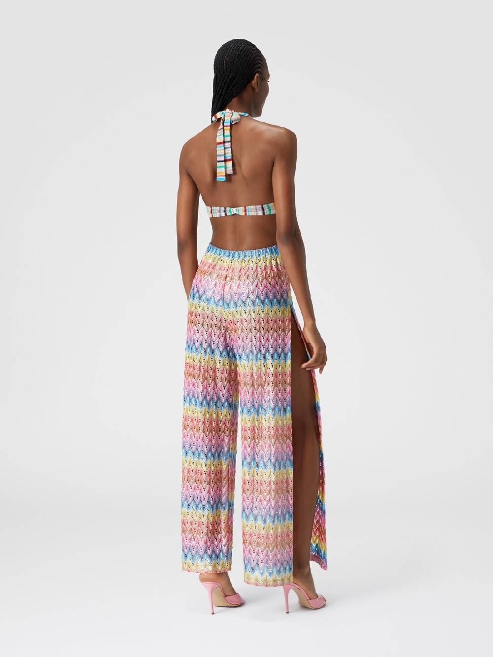 M Missoni Tuta patchwork in misto cotone con dettagli cut out 2025