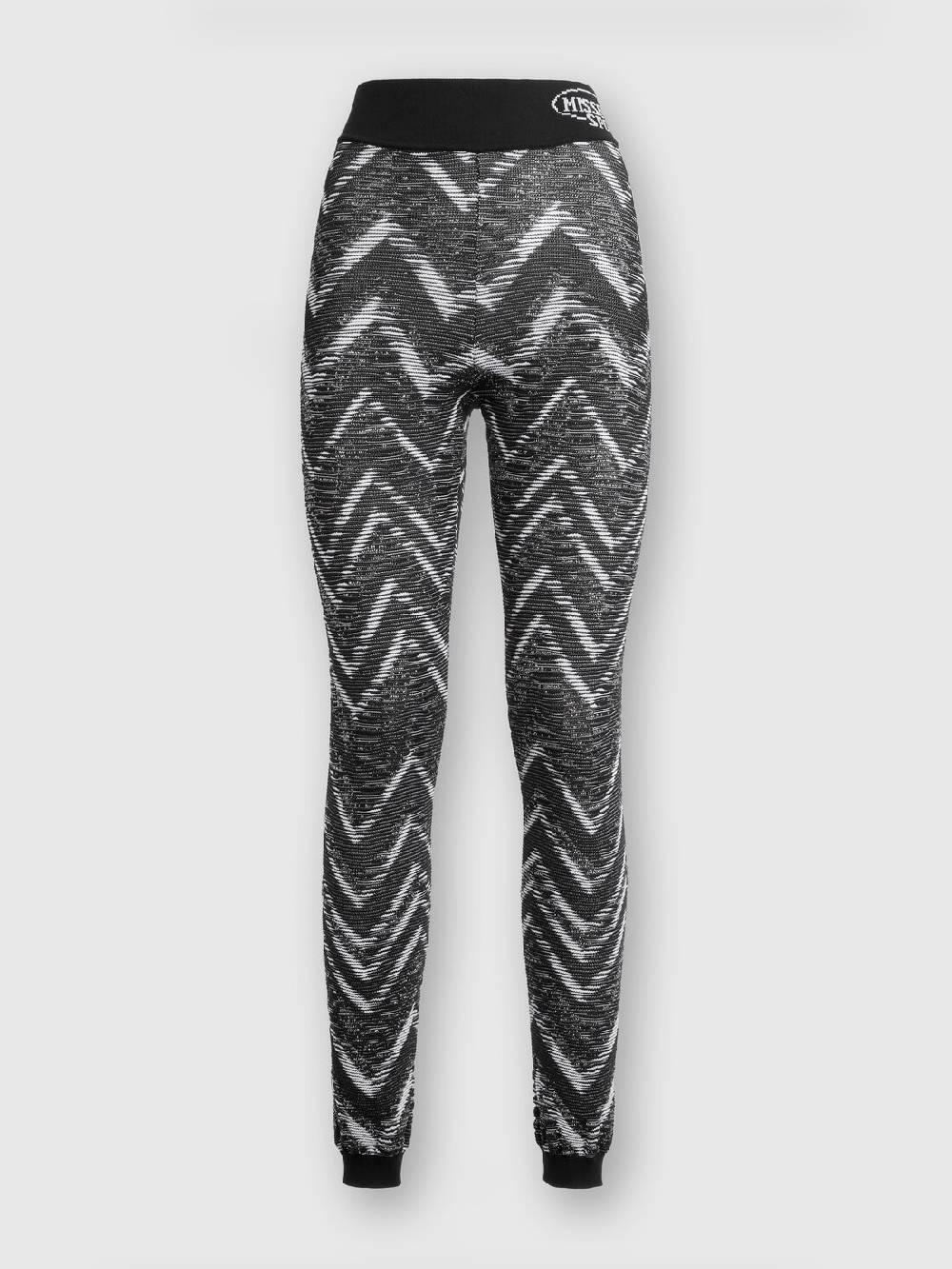 M Missoni Leggings in maglia con lurex e logo Vendita