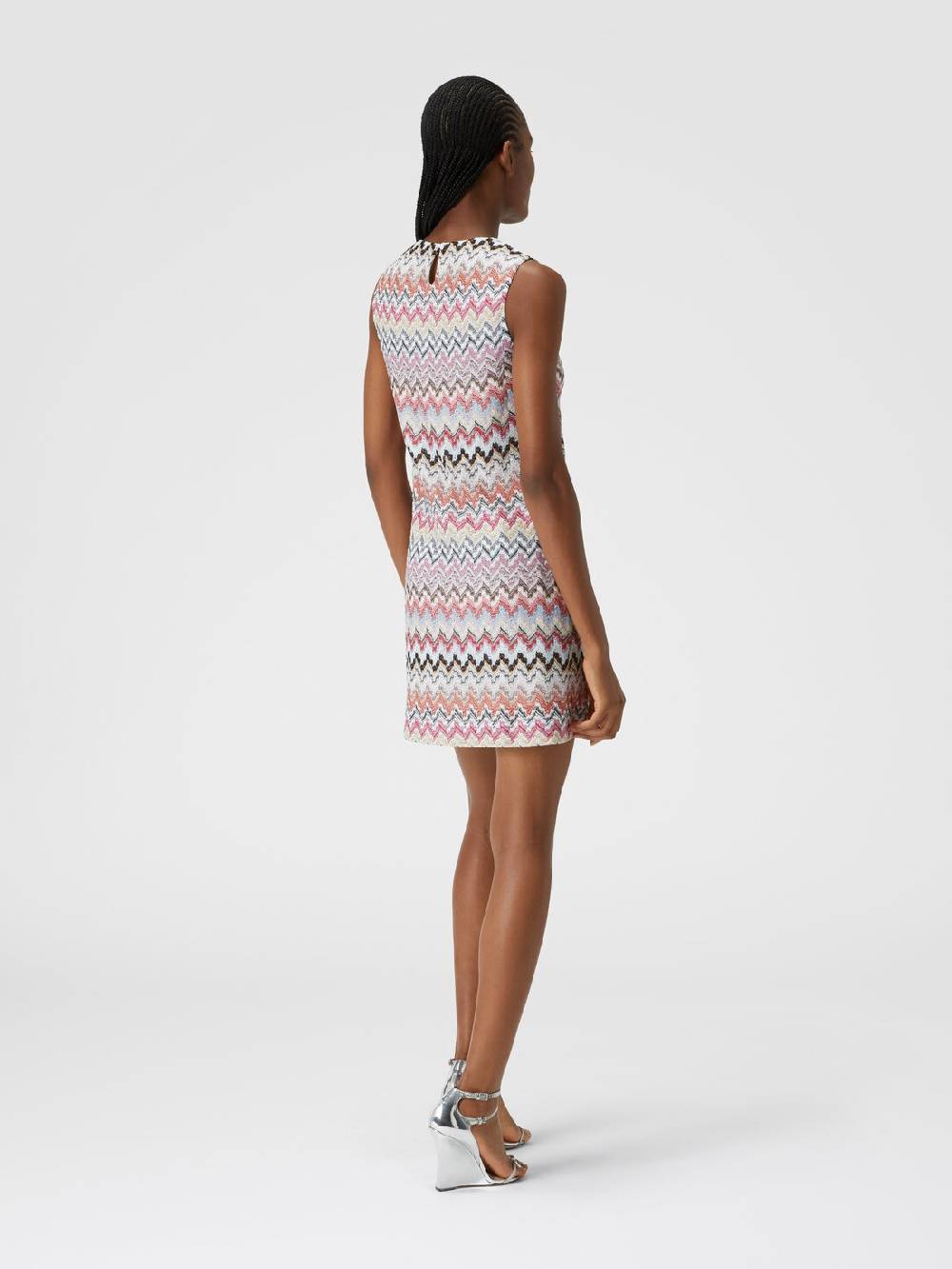 M Missoni Mini-abito in misto viscosa lamé zig zag Acquista Ora