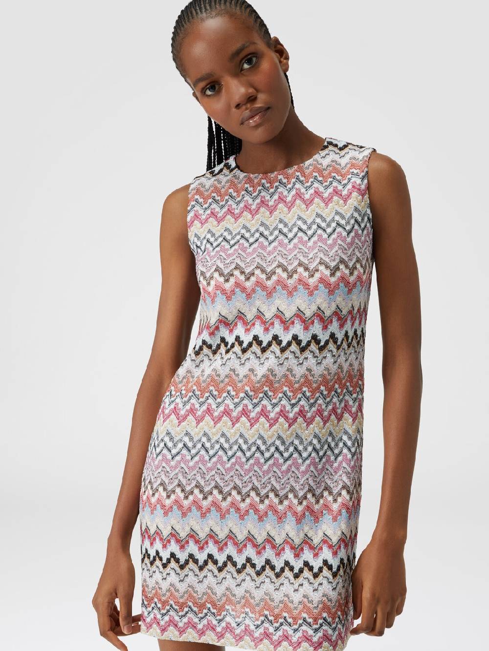 M Missoni Mini-abito in misto viscosa lamé zig zag Acquista Ora