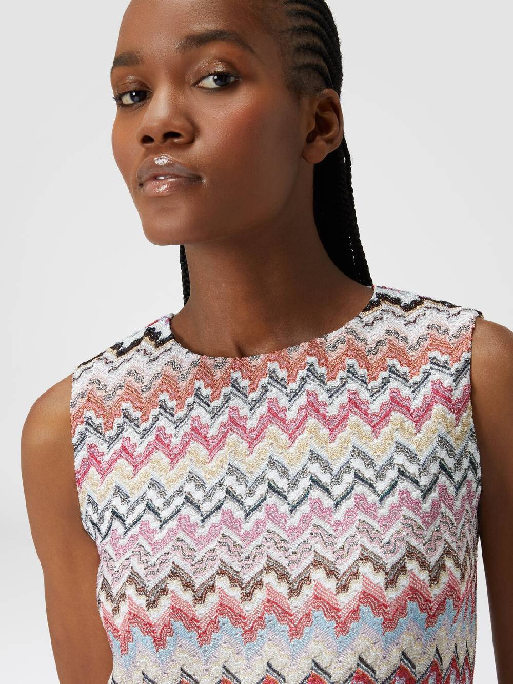M Missoni Mini-abito in misto viscosa lamé zig zag Acquista Ora