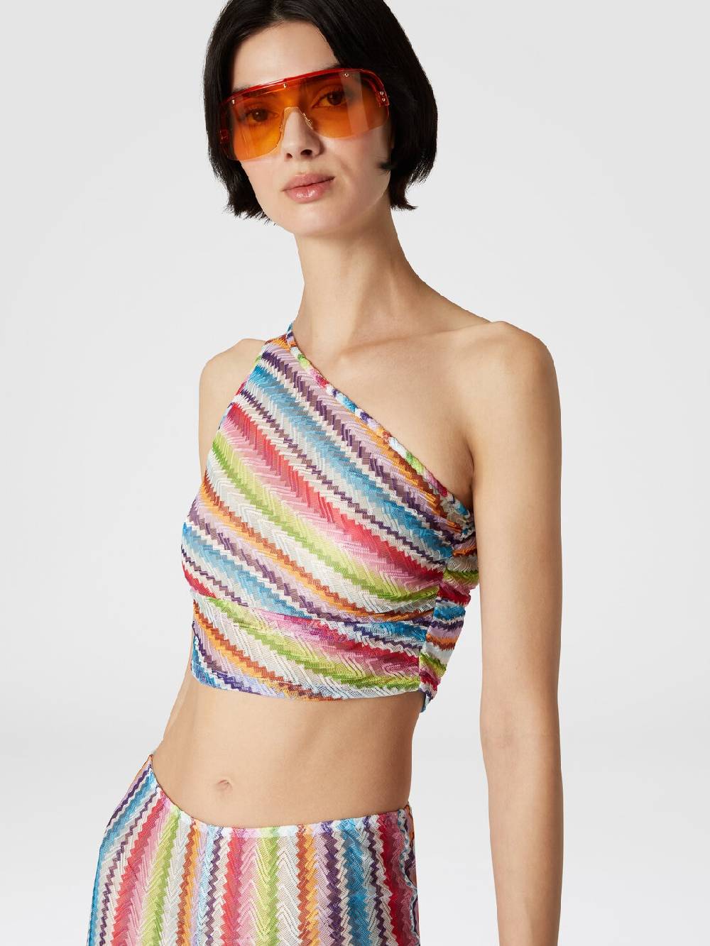M Missoni Crop top monospalla con arricciatura laterale I Più Venduti
