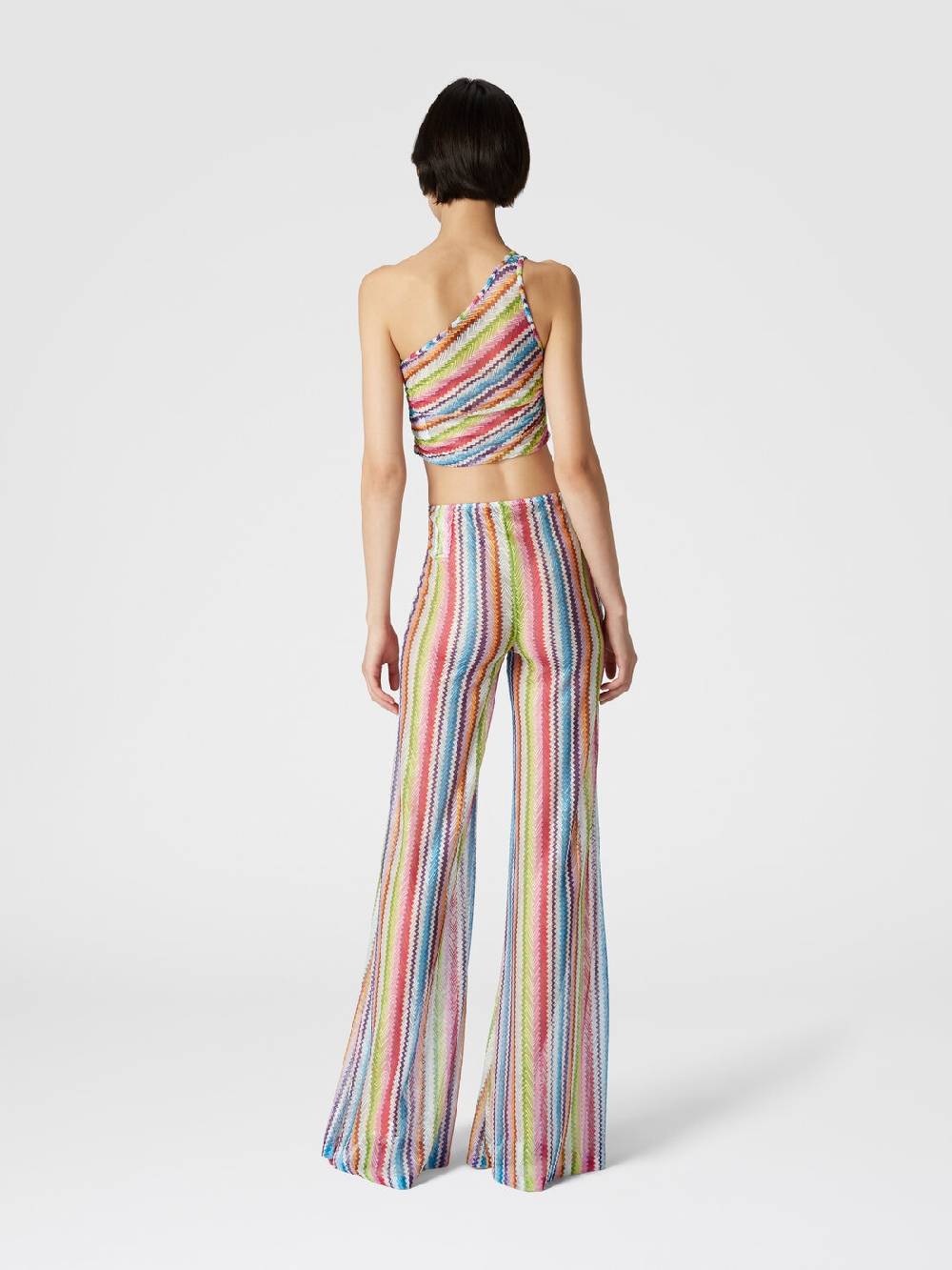 M Missoni Pantaloni copricostume a vista bassa stampa zig zag Vendite Flash
