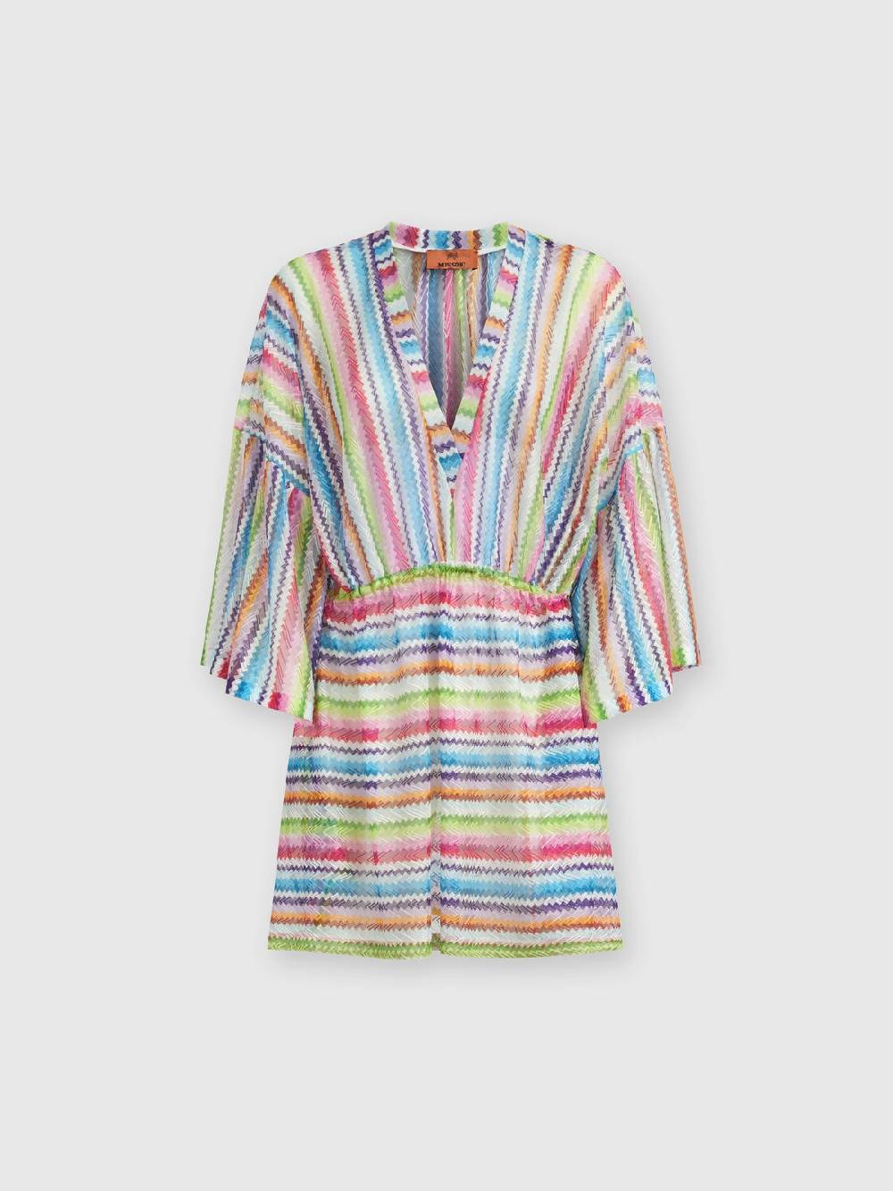 M Missoni Caftano copricostume corto stampa zig zag Promozione temporanea