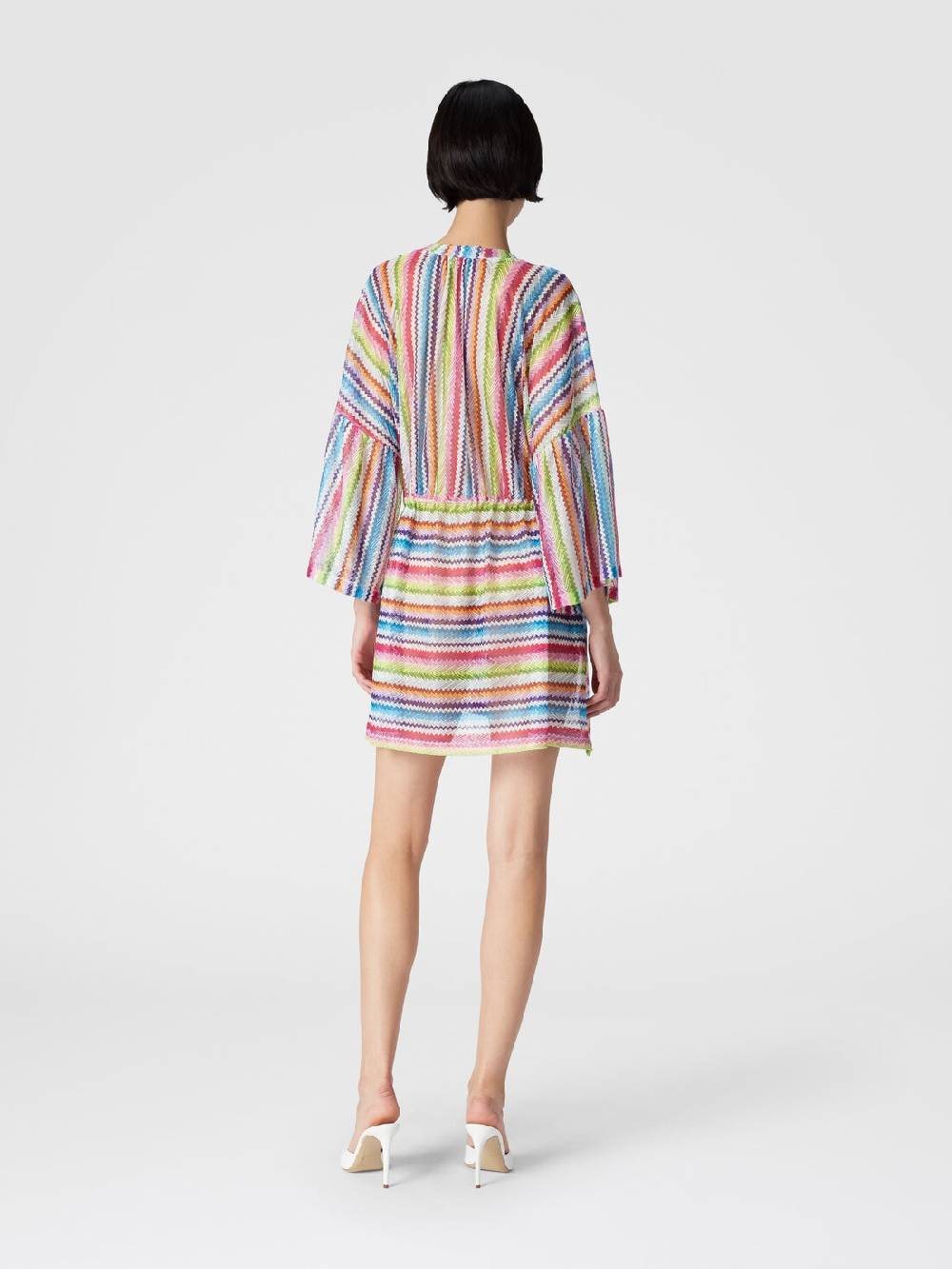 M Missoni Caftano copricostume corto stampa zig zag Promozione temporanea