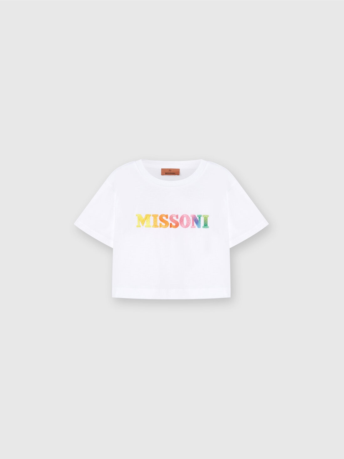 M Missoni T-shirt in jersey di cotone con scritta logo Fino al 65% di sconto