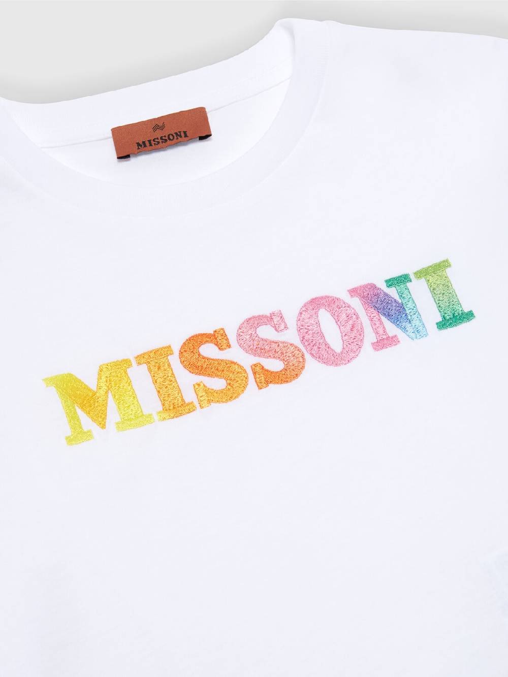 M Missoni T-shirt in jersey di cotone con scritta logo Fino al 65% di sconto