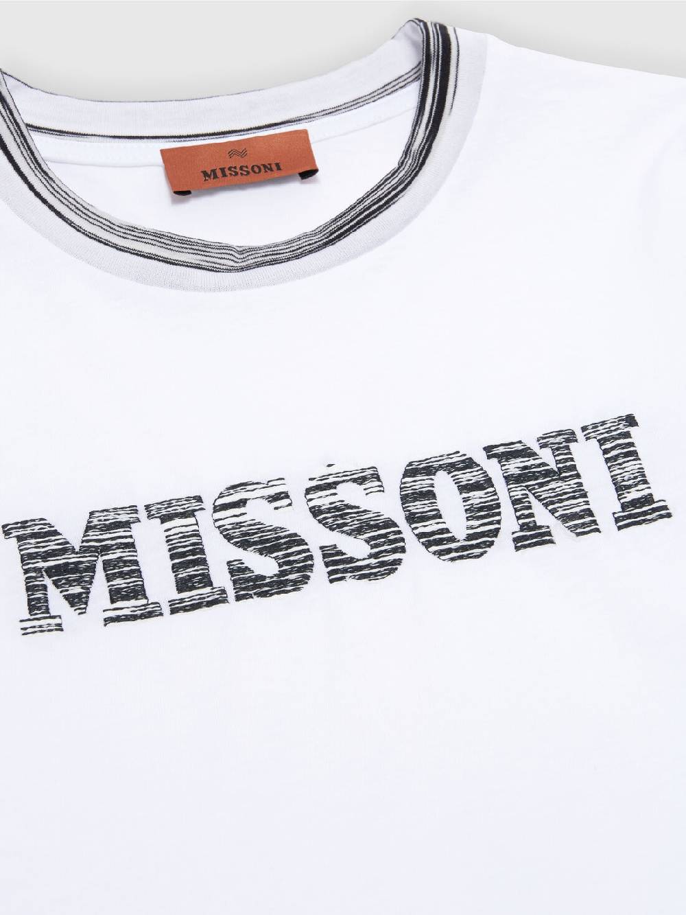 M Missoni T-shirt in jersey di cotone con logo In Linea